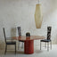 Tobio Red Travertine & Leather Table