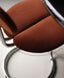 Sleek chrome-finished base for modern elegance.