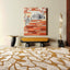 Lincoln Minimal White Velvet Bench With Black Lacquered Base