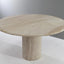 Amara Exquisite Round Travertine Dining Table
