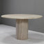 Amara Exquisite Round Travertine Dining Table