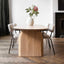 Laszlo Nordic Solid Wood Dining Table - Natural Brown