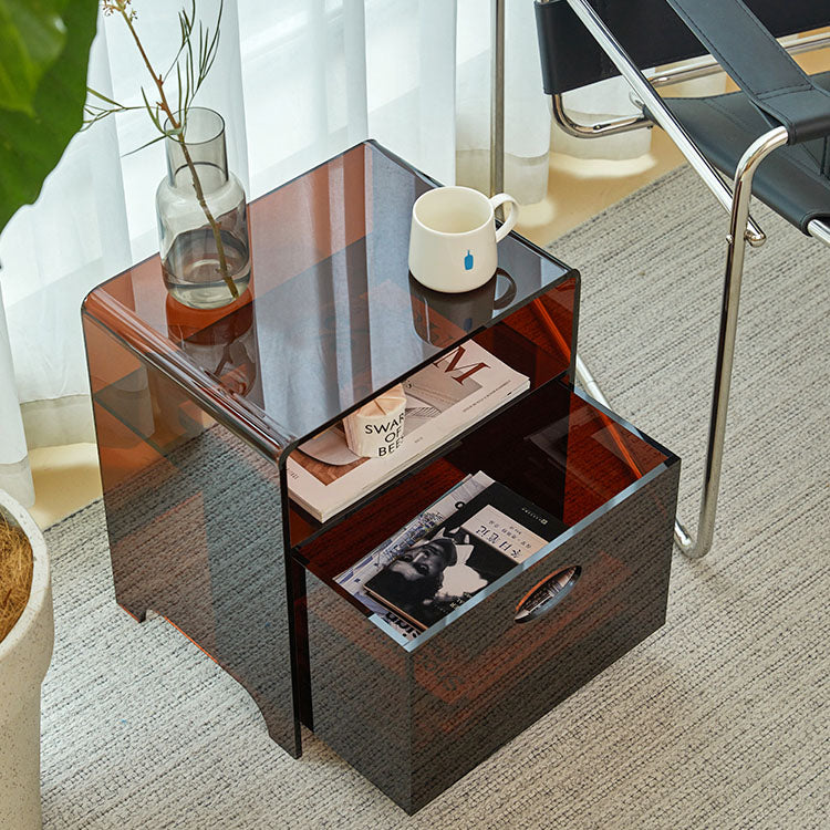 Plexiglass side table sales