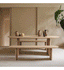 Laszlo Nordic Solid Wood Dining Table - Natural Brown
