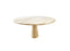 Roma Travertine Dining Table – Mangiarotti-Inspired Pedestal Design