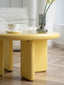 Solid Pine Memphis Oval Coffee Table - Yellow