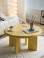 Solid Pine Memphis Oval Coffee Table - Yellow