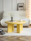 Solid Pine Memphis Oval Coffee Table - Yellow