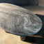 Elegant natural marble dining table with sculptural column base