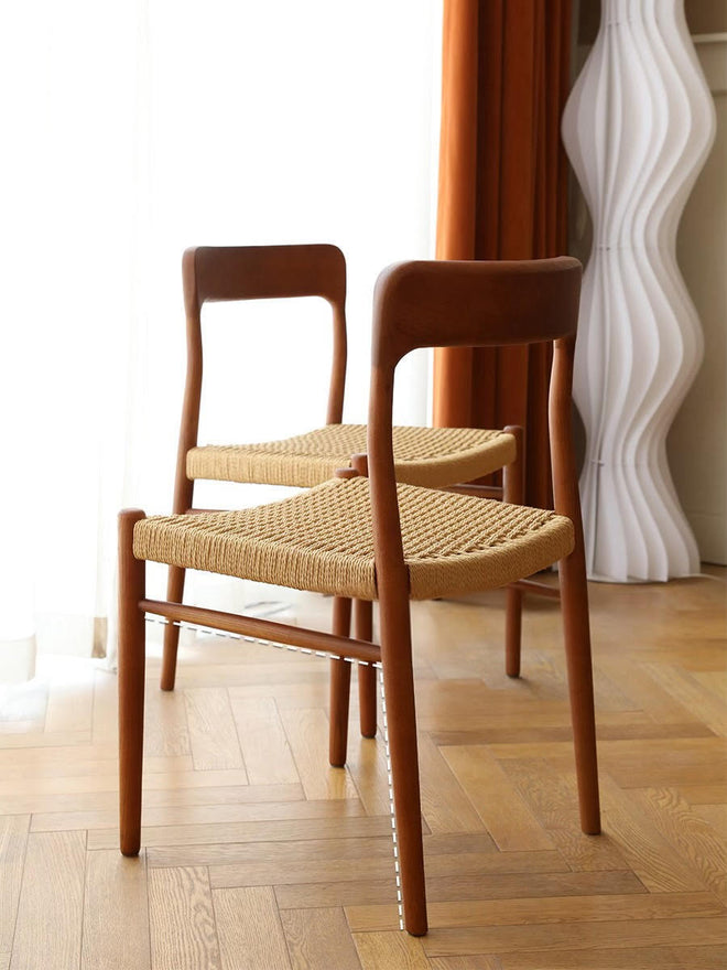 Enora french hemp rope dining chair