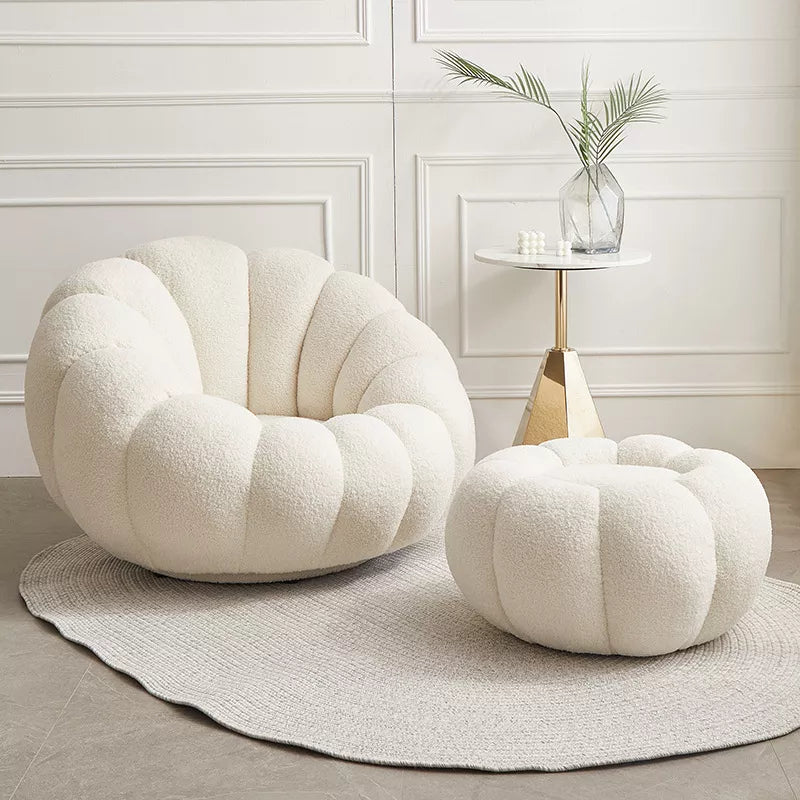 Sherpa swivel clearance tulip chair