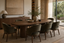 Moustache Velvet Dining Chair in a velvet dining chairs interior, styled with plum, champagne and smoky grey, showing premium furniture scale and luxury design context.