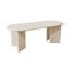 Modern coffee table featuring a minimalist, smooth finish