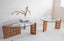 Apolline Round glass coffee table