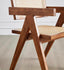 Nullah Rattan Dining Arm Chair - Walnut