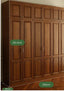 Anaëlle customized French retro solid wood wardrobe