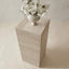 Italian Ribbed travertine plinths