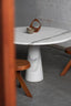 Angelo Mangiarotti-Inspired Roma Travertine Pedestal Table