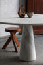 Angelo Mangiarotti-Inspired Roma Travertine Pedestal Table