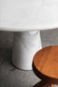 Angelo Mangiarotti-Inspired Roma Travertine Pedestal Table