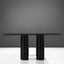 Colonnato Black Marble Dining Table