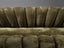 Italian Organic Sofa in Khaki Green Velvet