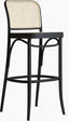 Durable Oak Wood and Natural Rattan Construction