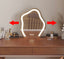Walnut-coloured solid wood log bedroom dressing table