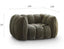 Pumpkin Single Sofa Designer Living Room Single Casual Nordic Vintage Fabric Lazy Sofa