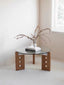 Apolline Round glass coffee table