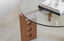 Apolline Round glass coffee table