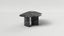 Arthur Vallin–Inspired Solid Nero Maquina & Brass Heritré Dining Table