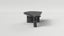 Arthur Vallin–Inspired Solid Nero Maquina & Brass Heritré Dining Table
