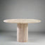 Amara Exquisite Round Travertine Dining Table