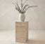 Italian Ribbed travertine plinths