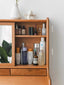 Slim wood dresser