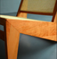 Elio Natural Walnut Solid Wood Rattan Lounge Chair