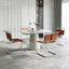 Saddle Leather & Stainless Steel Cantilever Chair