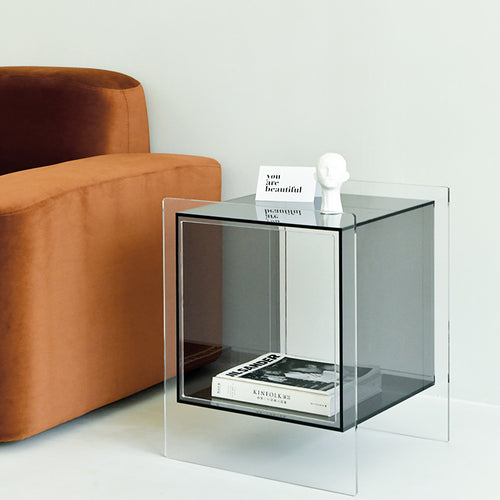 AKIO ACRYLIC BEDSIDE TABLE dill and johan
