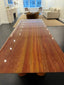 Mario Bellini Il Colonnato Table in Red Travertine for Cassina, Italy