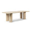 Luxury Travertine Dining Table – Durable, timeless, and sculptural centerpiece