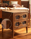 Fleur French floral bedside table