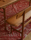 Garcelle solid wood backrest integrated bench