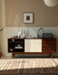 Huguette color-blocked solid wood mid century sideboard