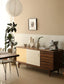 Huguette color-blocked solid wood mid century sideboard