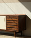 Huguette color-blocked solid wood mid century sideboard