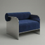 Modern Stainless Steel Accent Chair