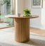 Michi Japanese solid wood round dining table