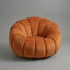 Pumpkin padded sofa chair