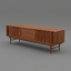 Elanore mid century solid cherry wood TV cabinet